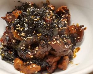 Black Bean Paste Chicken and Vegetables. Jajangmyeon (Keto)