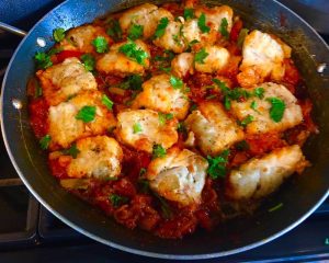 Brazilian fish stew: (moqueca)