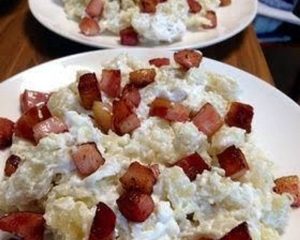 Bryndzové Halušky  (Slovakian Potato Dumplings with Bryndza Cheese)