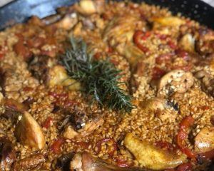 Chicken and Rabbit Paella with Rosemary - From Scratch with Full Details!