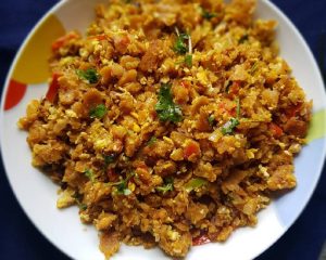 Egg kothu chapati