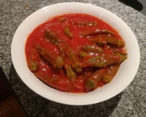 Egyptian/Lebanese Okra (Bamia) Vegan/Vegetarian