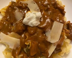 Florence’s Beef Stroganoff