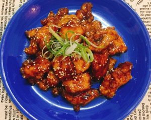Fried Chicken Breast with Teriyaki Sauce