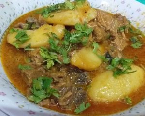Gosht aloo