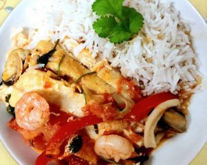 Moqueca de peixe paulistana. (Sao Paulo Fish stew)