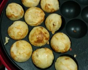 Simple ham & cheese takoyaki