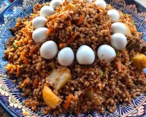 Uzbekistan Buckwheat Beef Plov